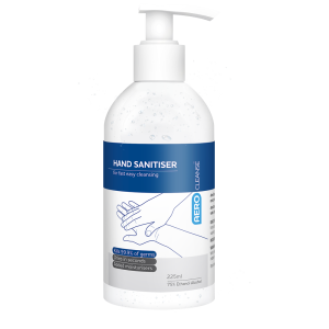 AEROCLEANSE 75% Alcohol Hand Sanitiser Pump Bottle 225mL