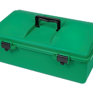 AEROCASE Green Plastic Tacklebox with 1 Liftout Tray 30 x 46.5 x 18cm