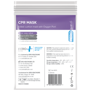 AEROMASK CPR Mask in Clear Bag (GST Free)