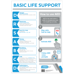 CARDIACT CPR Wall Chart 29.7 x 42cm (A3)
