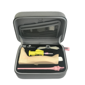 NIO Infant SIM (Trainer) Kit: NIO-I SIM (Trainer) (1) / Infant Training Leg (1) / NIO Infant Fixation demo dressing (3)/ Bone Model white (1) / Bone model pink (1)