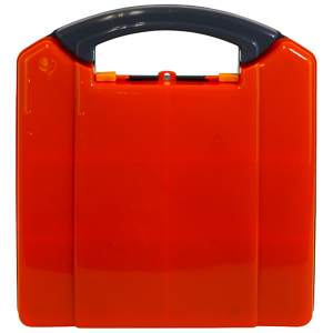 AEROCASE Small/Medium Orange and Grey  Neat Plastic Case 25.5 x 23.5 x 9cm