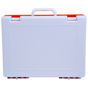 AEROCASE Medium/Large White and Orange Rugged Case 34.5 x 26.5 x 9.8cm